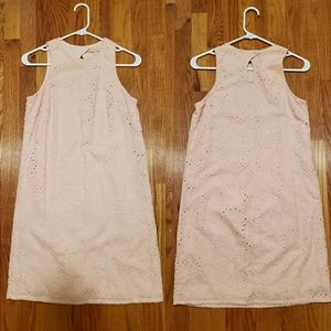 HOPE & HARLOW Eyelet Sleeveless Shift Dress Size 2